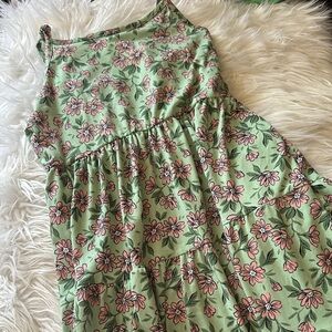 Knitworks Pink Floral Sundress on Green